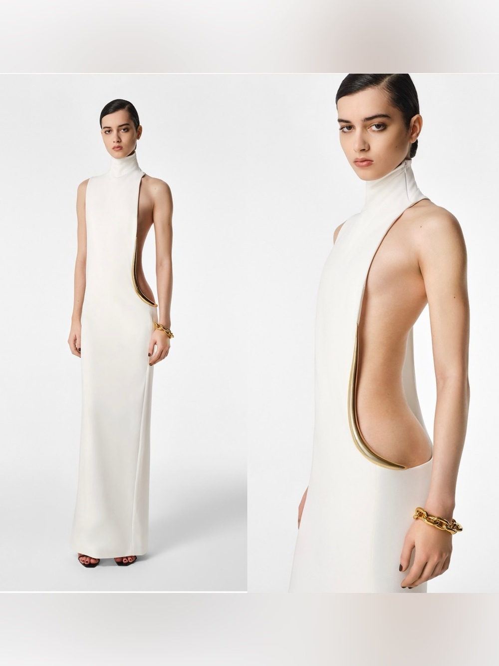 NWT REVOLVE Los Angeles Raye Gown in white
